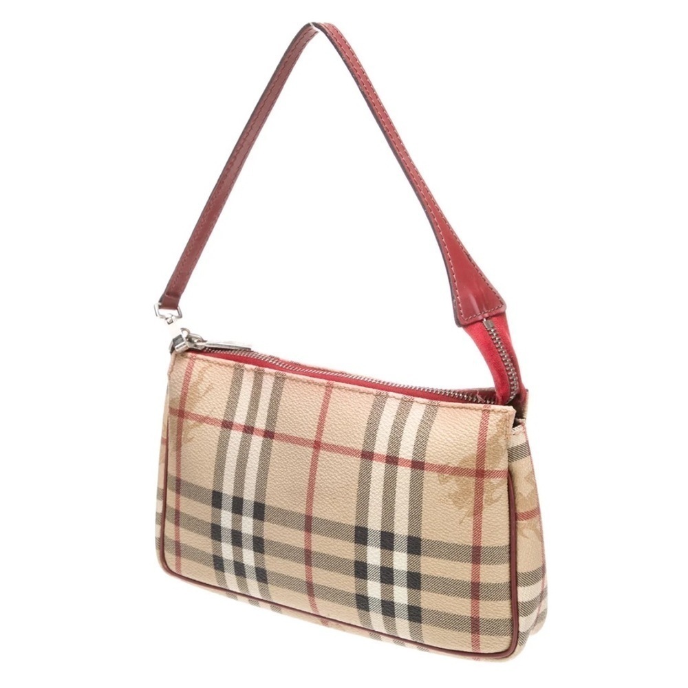 Burberry Haymarket Check Top Handle Zip Closure Logo Clasp Mini Bag - Picture 14 of 14